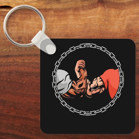 Epic Handshake Swole Bro Handshake Bodybuilding Fi Schlüsselanhänger (Vorderseite)