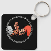 Epic Handshake Swole Bro Handshake Bodybuilding Fi Schlüsselanhänger (Rückseite)