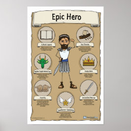 Epic Hero Classroom Poster - Weißer Hintergrund