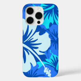 Epic Hibiskus Floral Hawaiian Royal Blue iPhone 16 Pro Hülle