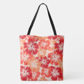 Epic Hibiskus Hawaiian Floral Aloha Beach Bag Tasche (Rückseite)