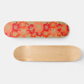 Epic Hibiskus Hawaiian Floral Aloha Imitate Holz Skateboard (Horizontal)