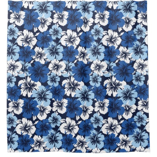 Epic Hibiskus Hawaiian Floral Aloha Shirt drucken Duschvorhang (Vorderseite)