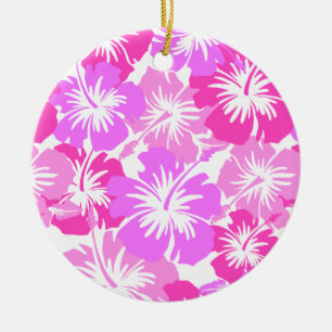 Epic Hibiskus Hawaiian Floral Aloha Shirt drucken Keramikornament