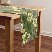 Epic Hibiskus Hawaiian Floral Kurzer Tischläufer (Beispiel)