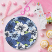 Epic Hibiskus Hawaiian Floral Pappteller (Party)