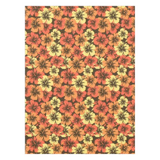 Epic Hibiskus Hawaiian Floral Tischdecke (Vorderseite)