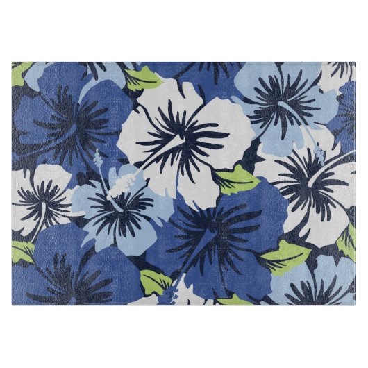 Epic Hibiskus Hawaiian Glass Cutting Board Schneidebrett (Vorderseite)