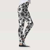 Epic Hibiskus Hawaiian Tropical Floral Leggings (Rechts)