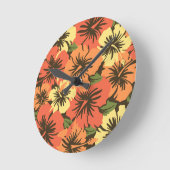 Epic Hibiskus Hawaiian Wall Uhren (Winkel)