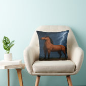 Epic Horse Throw Kissen | 3D Fantasy Thunderstorm (Stuhl )