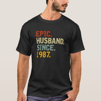 Epic Husband Seit 1987 - Funny 35th Wedding Anniv T-Shirt