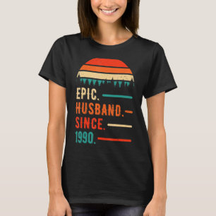 Epic Husband Seit 1990 32 Jahre 32. Wedding Anni T-Shirt