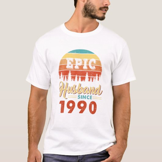 Epic Husband seit 1990 T-Shirt (Vorderseite)