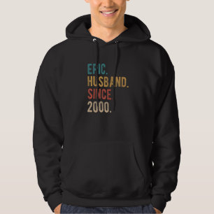 Epic Husband Seit 2000 22. Hochzeitstag F Hoodie