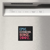 Epic Husband Seit 2002 20. Hochzeitstag Magnet (In Situ (Geschirrspüler))