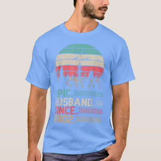Epic Husband seit 2002 Hochzeit Verheiratete Abend T-Shirt