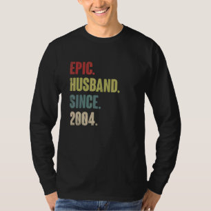 Epic Husband Seit 2004 18. Hochzeitstag T-Shirt