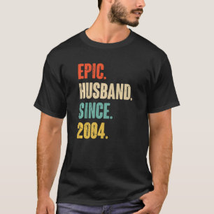 Epic Husband Seit 2004 18 Hochzeitstag T-Shirt