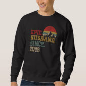 Epic Husband Seit 2006 Retro Graphic Cool 16. und Sweatshirt (Vorderseite)