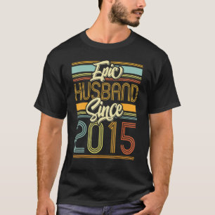 Epic Husband Seit 2015 8 Jahre 8. Hochzeit T-Shirt