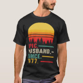 Epic Husband Since 1977 Happy Anniversary T-Shirt (Vorderseite)