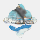 Epic Ice Planet Space Battle Geschenkschachtel (Ungefaltet)