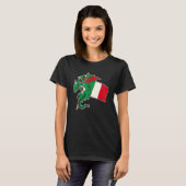 Epic Italian Dragon Proud Italy Flag T-Shirt (Vorne ganz)