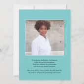 EPIC JAHR | AQUA BLUE UNI FOTO ABSCHLUSS KARTE (Rückseite)