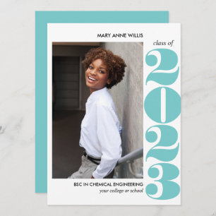 EPIC JAHR AQUA BLUE UNI FOTO ABSCHLUSS KARTE