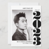 EPIC JAHR | BLACK BOLD UNI FOTO ABSCHLUSS KARTE (Vorderseite)