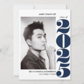 EPIC JAHR | NAVY BLUE UNI FOTO ABSCHLUSS KARTE (Vorderseite)