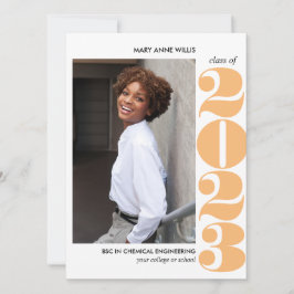 EPIC JAHR | ORANGE UNI FOTO ABSCHLUSS KARTE