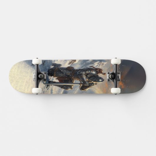 Epic Knight & Stoat Fantasy Art  Skateboard (Horizontal)