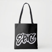 EPIC Letters - Graffiti - Phantastisch schwarz sei Tasche (Vorderseite)