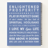 Epic Life Spiritual Hooligan Notebook Notizblock (Rückseite)