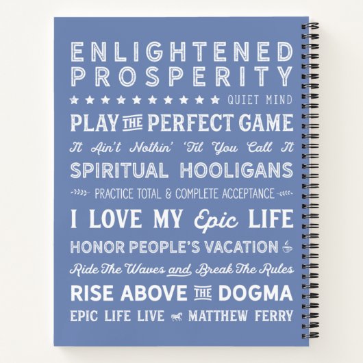 Epic Life Spiritual Hooligan Notebook Notizblock (Rückseite)