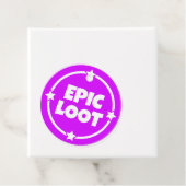 Epic Loot Gamer Neon Lila Star Text Slogan Geschenkanhänger (Beispiel)