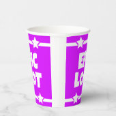 Epic Loot Gamer Neon Lila Star Text Slogan Pappbecher (Rechts)