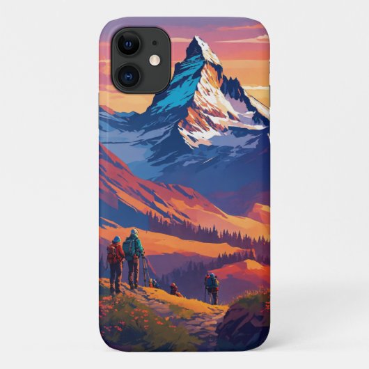 Epic Matterhorn Sunset iPhone Case (Rückseite)
