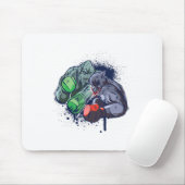 Epic Monster Boxing Battle Mousepad (Mit Mouse)