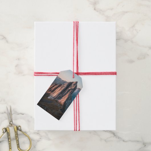 Epic Mountain Norwegen Landscape Foto Geschenkanhänger (Mit Garn)