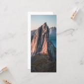 Epic Mountain Norwegen Landscape Foto Karte (Vorderseite/Rückseite Beispiel)