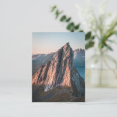 Epic Mountain Norwegen Landscape Foto Postkarte (Stehend Vorderseite)