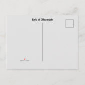 Epic of Gilgamesh Ankündigungspostkarte (Rückseite)