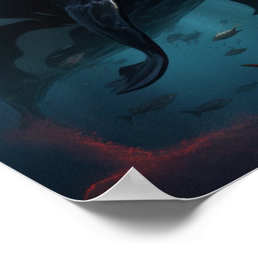 Epic Orca vs Alien Showdown - Atemberaubendes Post Poster (Ecke)