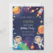 Epic Outer Space Kids Birthday  Einladung (Vorderseite)