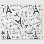 Epic Paris Eiffel Tower Geschenkpapier (Flach)