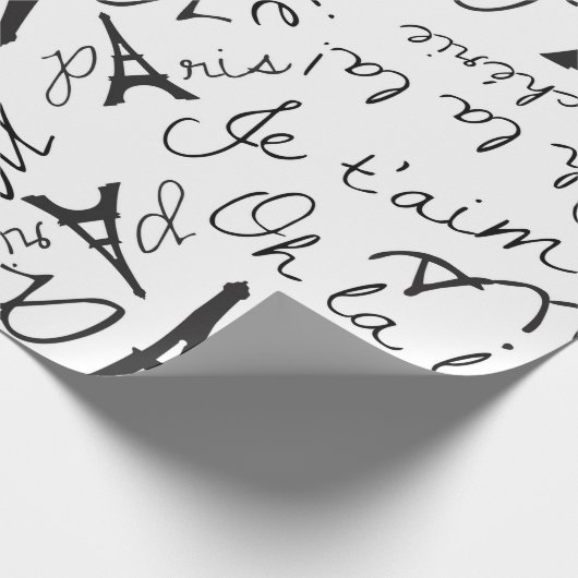 Epic Paris Eiffel Tower Geschenkpapier (Ecke)