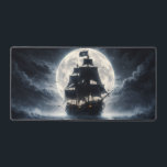 Epic Pirate Ship Moon Mouse Pad – Dark Ocean Pirat Schreibtischunterlage<br><div class="desc">Upgrade your desk setup with this epic pirate ship mouse pad featuring a mysterious vessel sailing across a dark ocean beneath a massive glowing moon. Surrounded by mist, waves, and a dramatic night sky, this design captures the spirit of pirate adventure and legendary sea voyages. The cinematic nautical artwork creates...</div>